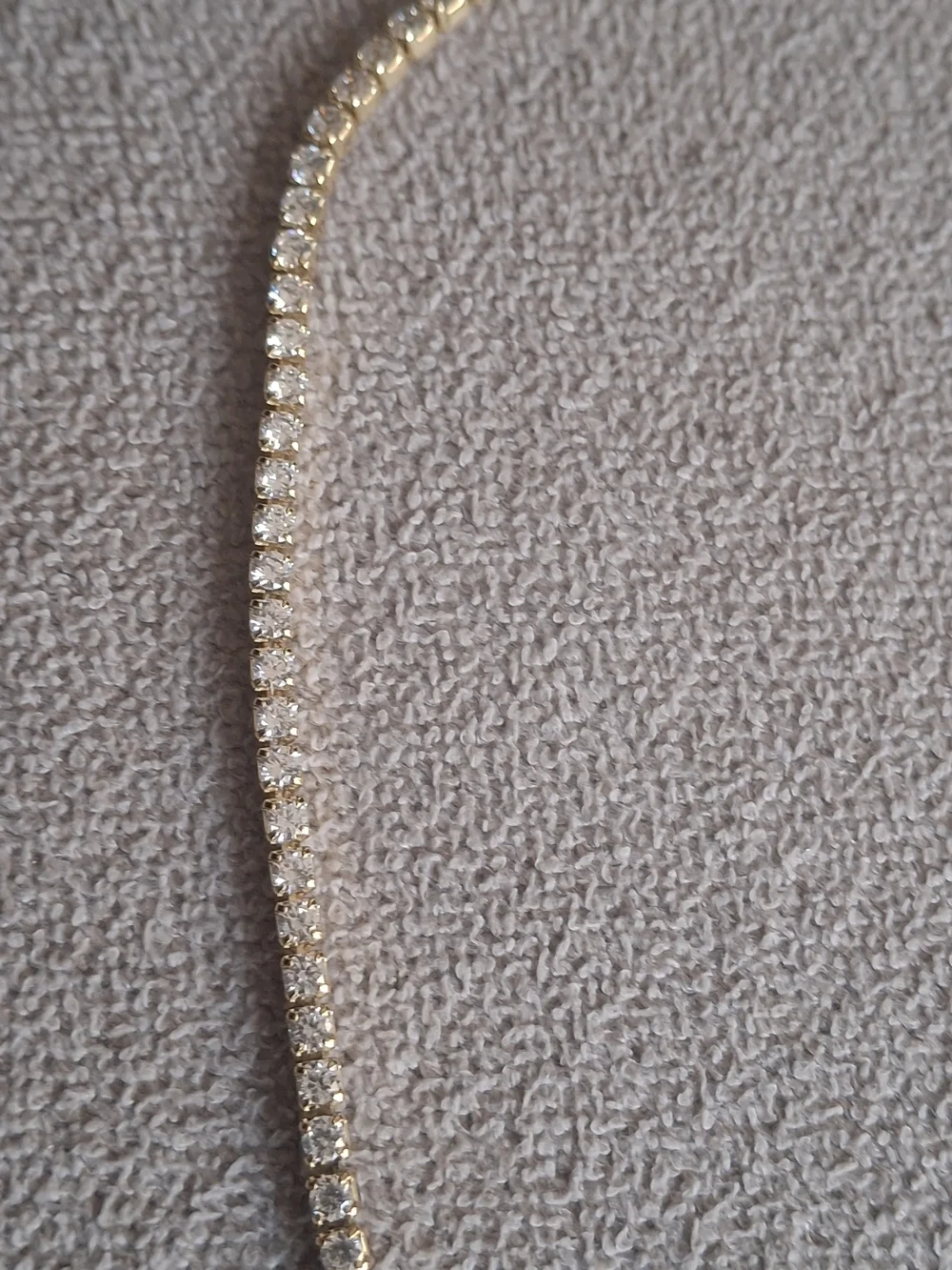 Elegant Gold-Tone Tennis Necklace - Women's Jewelry